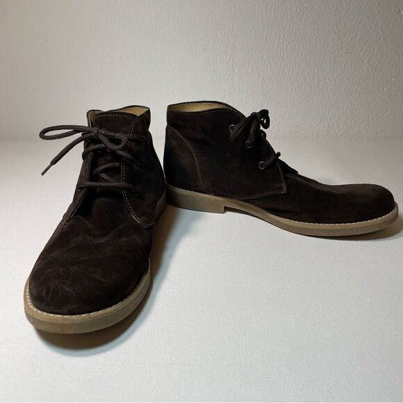 Michael Pasinkoff chocolate suede chukka boots size 40 main image 2